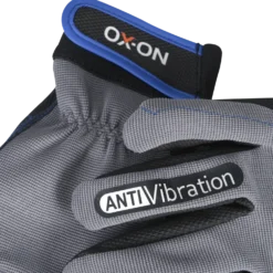 OX-ON Vibration 12000 vibrationshandske sort/grå str. CE 09
