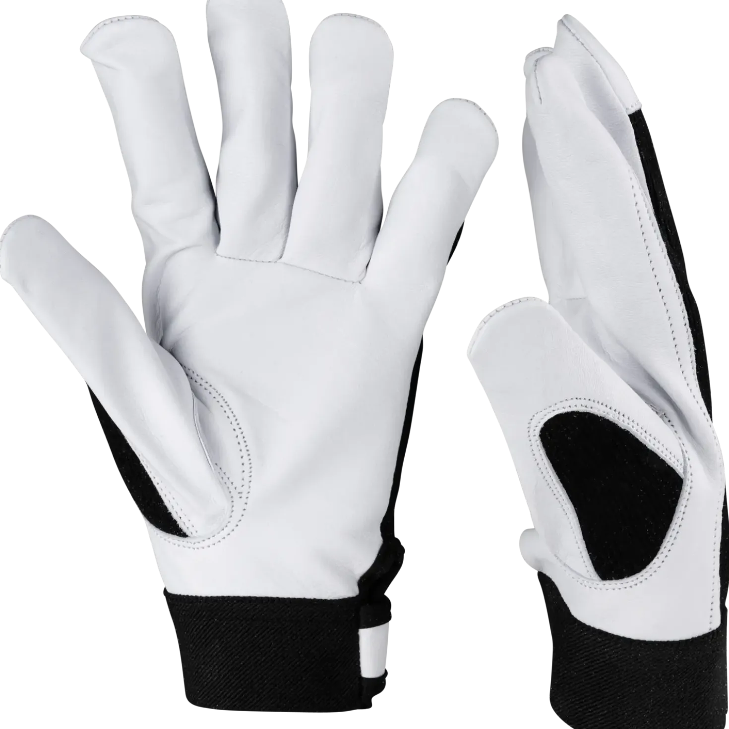 OX-ON Worker Comfort 2310 handsker sort/hvid str. CE 09