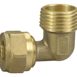 PEX slange vinkelstykke 1/2" udv. x 20 mm.