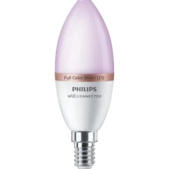 Philips Smart WiZ color LED pære E14 4,3W kerte mat