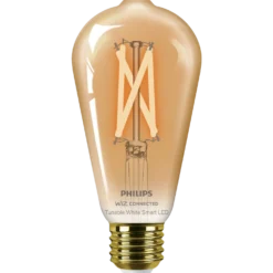 Philips Smart WiZ white LED pære E27 6,7W edison guld