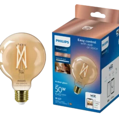 Philips Smart WiZ white LED pære E27 6,7W globe guld