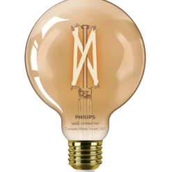 Philips Smart WiZ white LED pære E27 6,7W globe guld