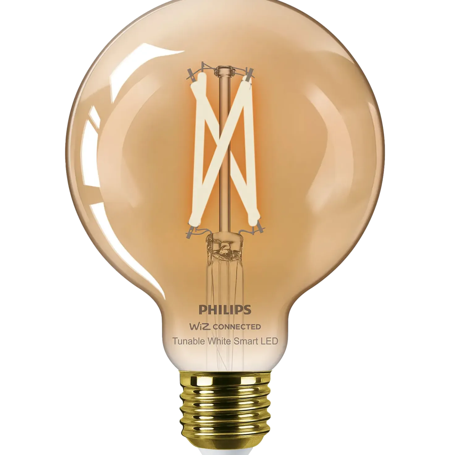 Philips Smart WiZ white LED pære E27 6,7W globe guld