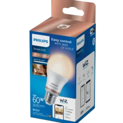 Philips Smart WiZ white LED pære E27 8,5W standard mat