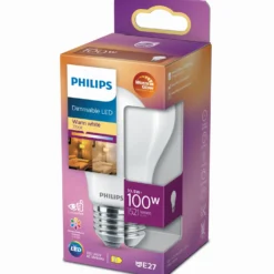 Philips Standard LED pære 100W E27 mat