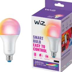 Philips WiZ Wi-Fi LED pære E27 18,5W A80 farve