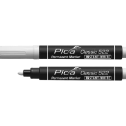Pica classic permanent marker rund spids 1-4 mm hvid