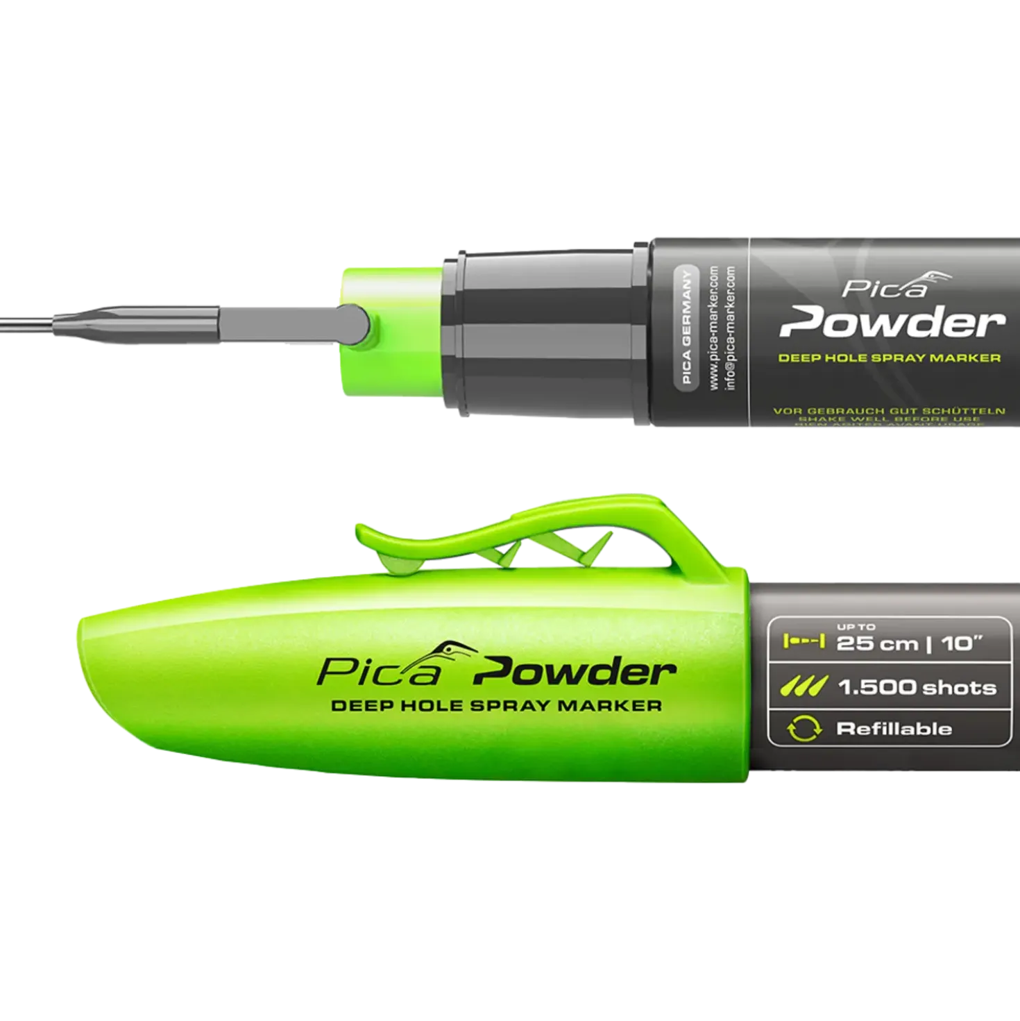 Pica pulver-spraymarkør i grøn