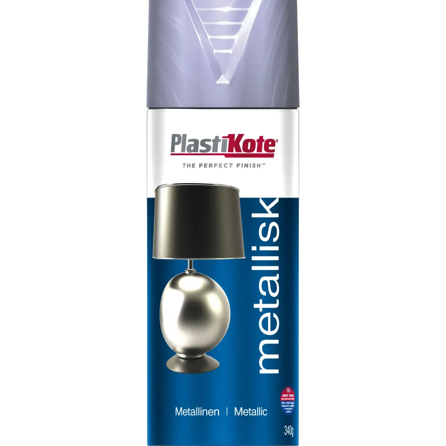 Plasti-kote metal 451 spraymaling sølv 400 ml