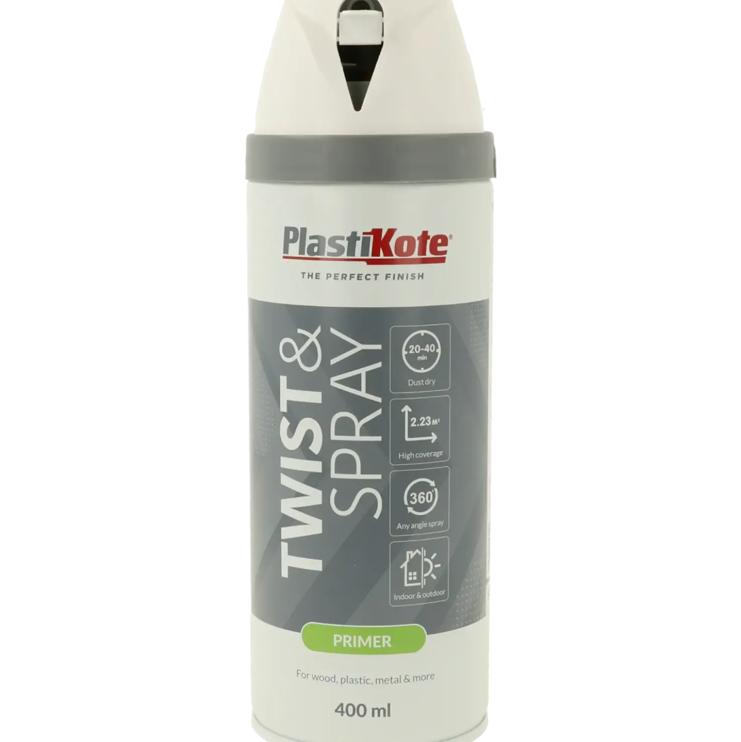 Plasti-Kote twist primer hvid 400 ml