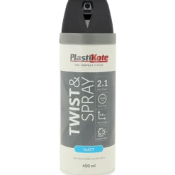 Plasti-Kote twist spraymaling 400 ml mat sort