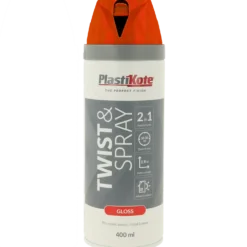 Plasti-Kote twist spraymaling 400 ml blank postrød