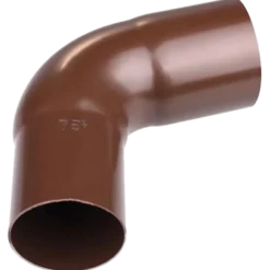 Plastmo bøjning 75° 90 mm brun