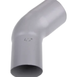 Plastmo bøjning 75 mm, 45° grå