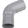 Plastmo bøjning 75 mm, 60° grå