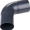 Plastmo bøjning 75 mm, 75° grafit