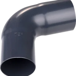 Plastmo bøjning 75 mm, 75° grafit