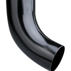 Plastmo bøjning 70°, 75 mm stål sort