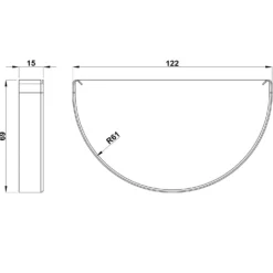 Plastmo endebund nr. 11 zink