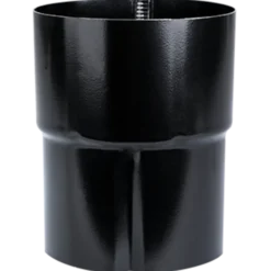 Plastmo rørsamlemuffe 75 mm stål sort