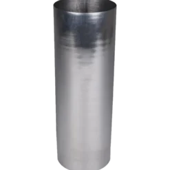 Plastmo sokkelknæ lige nedførsel 75 mm zink