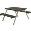 PLUS Alpha bord/bænkesæt 118 cm RePlast Sort
