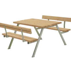 Plus Alpha Bord/Bænkesæt m/2 ryglæn 118 cm ThermoWood®