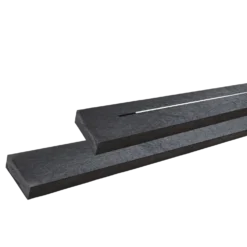 PLUS Alpha bord/bænkesæt m/2 ryglæn 177 cm RePlast Sort