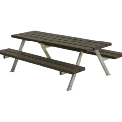 PLUS Alpha Junior Bord/Bænkesæt 177 cm RePlast Sort