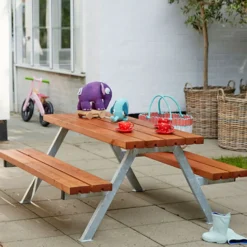 Plus Alpha Junior Bord/Bænkesæt 177 cm teak