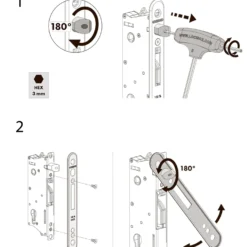 PLUS Artura komposit dobbeltlåge 213×135 cm m/gråsorte stolper til nedstøbning