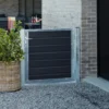 PLUS Artura komposit enkeltlåge 115×95 cm venstrehængt m/stolper til nedstøbning