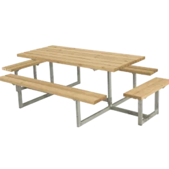Plus Basic Bord/Bænkesæt m/2 påbygninger 260 cm ThermoWood®