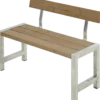 PLUS Café plankebænk m/ryglæn 127 cm ThermoWood®