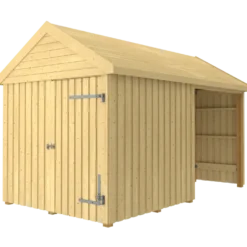 Plus Classic Multi Havehus 10 m² 2 moduler m/enkeltdør og lukket/åben front