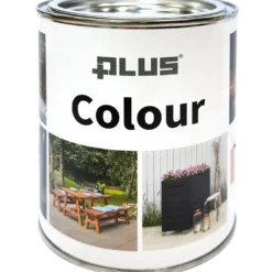 PLUS Colour lasurfarve Grøn RAL 6009 Dækkende 3/4LT