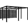 Plus Cubic Pergola 3 moduler med tokyo hegn sort