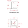 Plus Cubic Stolpefod 9x9 cm stolper til fundament m/skruer sort