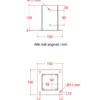 Plus Cubic Stolpefod 9x9 cm stolper til fundament m/skruer