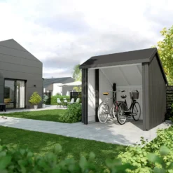 Plus cykelskur 5,7 m² 1 modul med åben front
