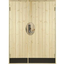 Plus dobbeltudhusdør panel inkl. karm/montagesæt HU 127,8x187,8 cm