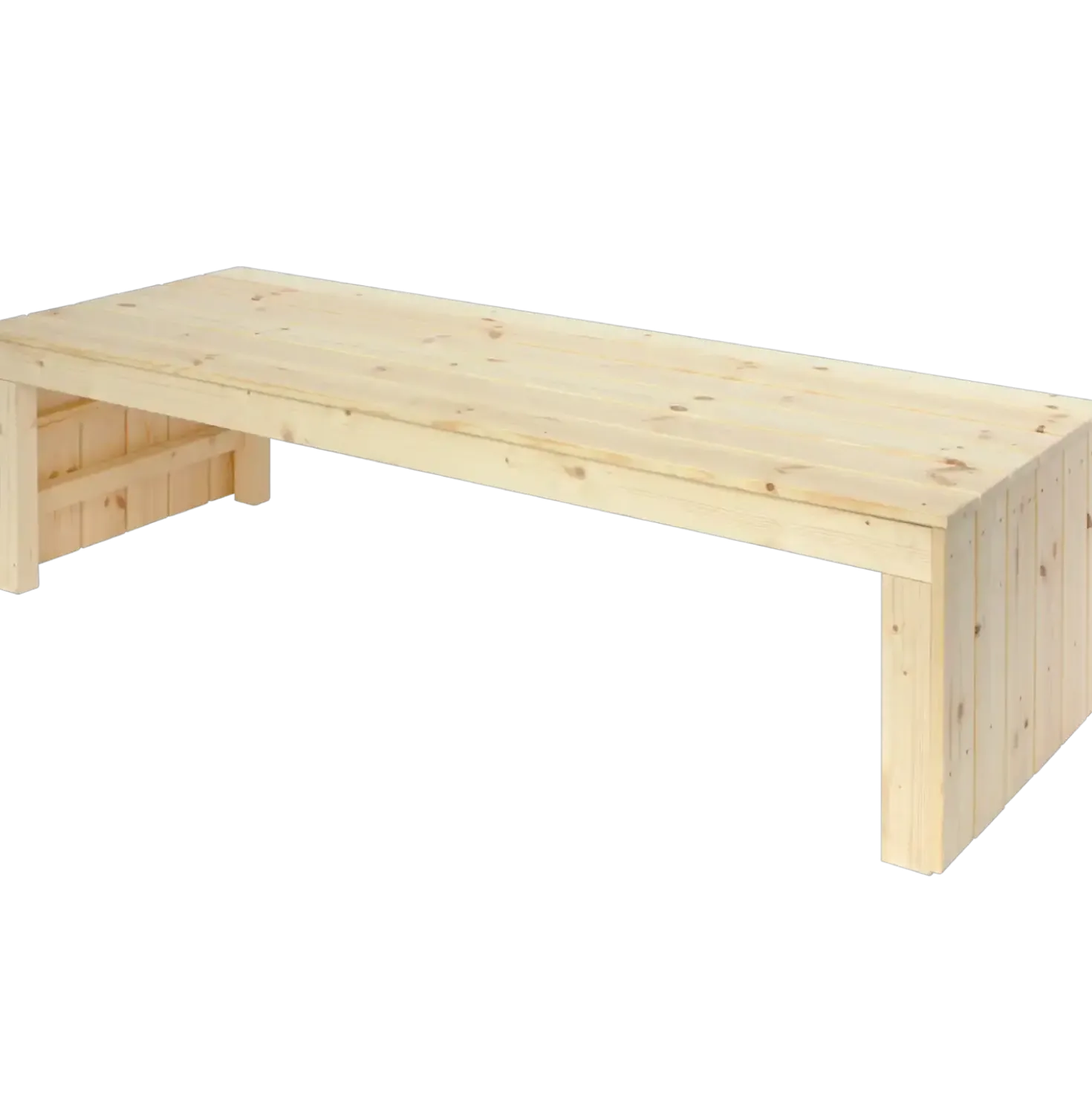 PLUS Fun bænk og multikasse m/hjul 180 cm