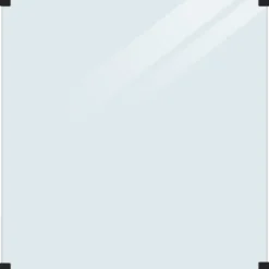Plus glashegn t/rund stolpe 90x91 cm klart