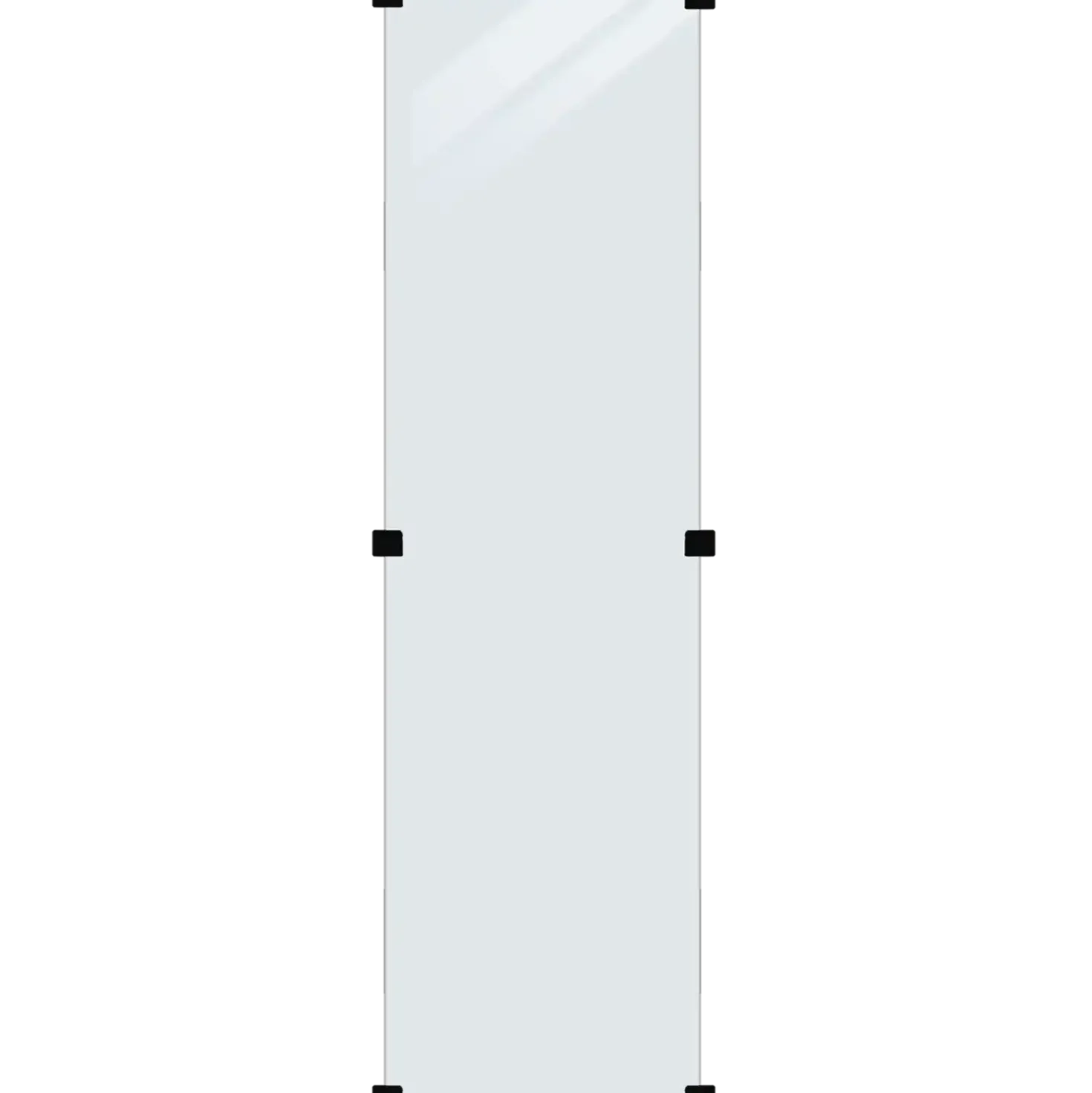 PLUS Hærdet Glashegn Klart 55,4×176 cm