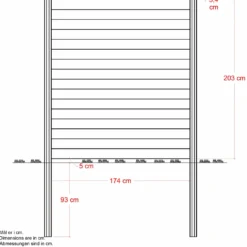 PLUS Klink Profilhegn 174×203 cm