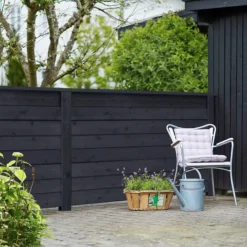 PLUS Klink Profilhegn 174×129 cm Sort