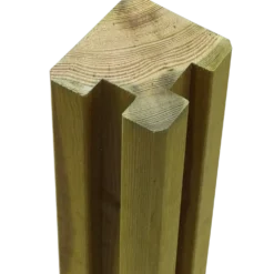 PLUS Krydsskåret Profilstolpe m/2 spor Hjørne 9×9×188 cm