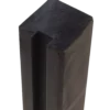 PLUS Krydsskåret Profilstolpe m/1 spor 9×9×268 cm Sort