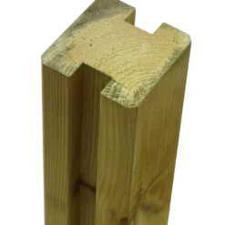 PLUS Krydsskåret profilstolpe m/2 spor 9×9×268 cm